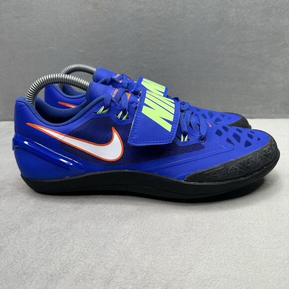 Mens Size 7 Nike Zoom Rotational 6 Throwing Shoes Blue Black 685131-400 NEW - Picture 1 of 8